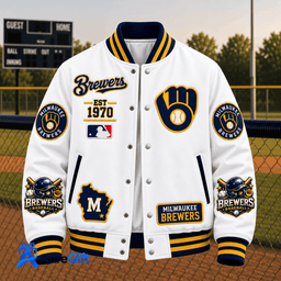 Milwaukee Brewers MLB World Series Bound 2026 Premium Personalized Baseball Jacket Gift For Fan 01