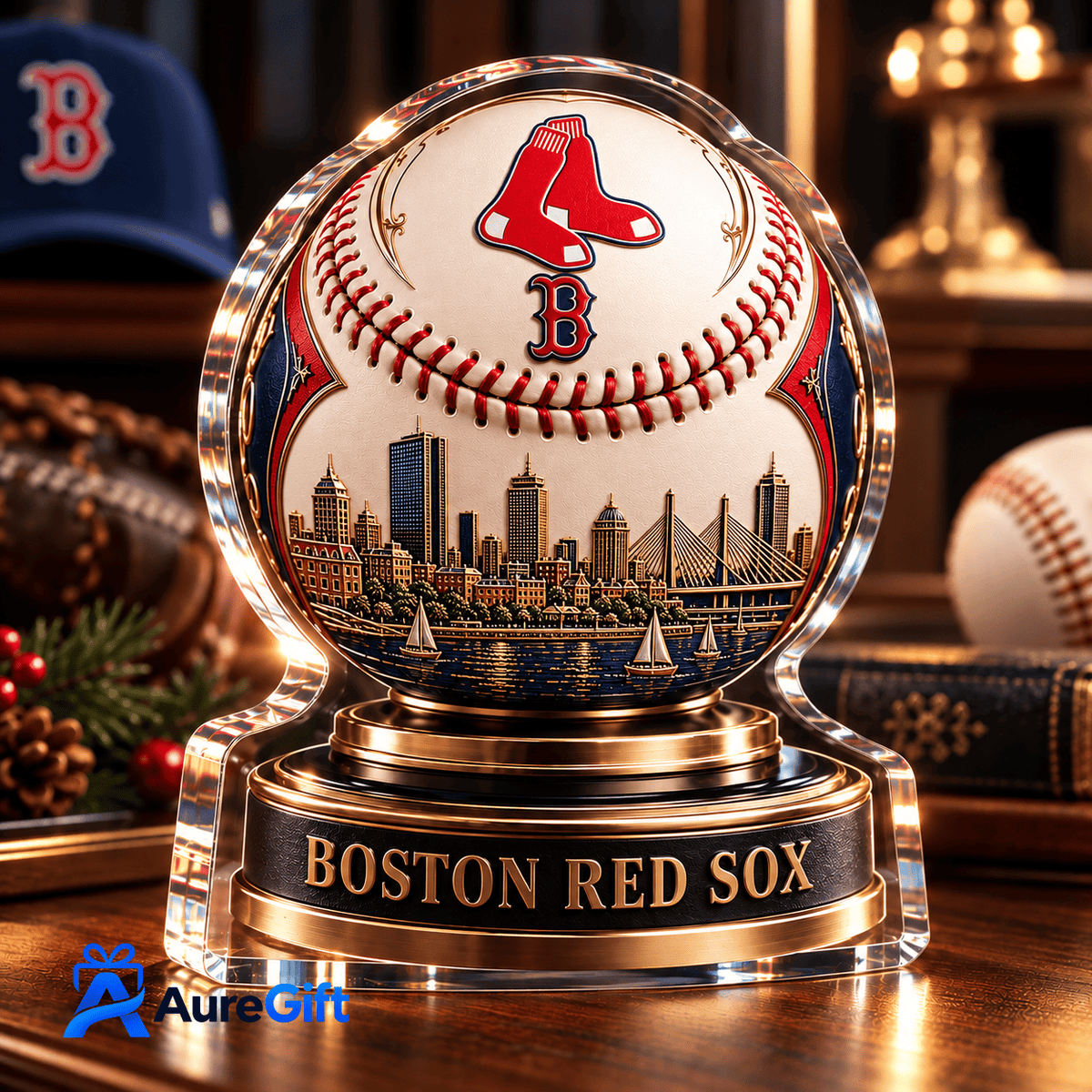 Boston Red Sox MLB Personalized Name Acrylic Block Plaque Gift For Fan - Limited Edition