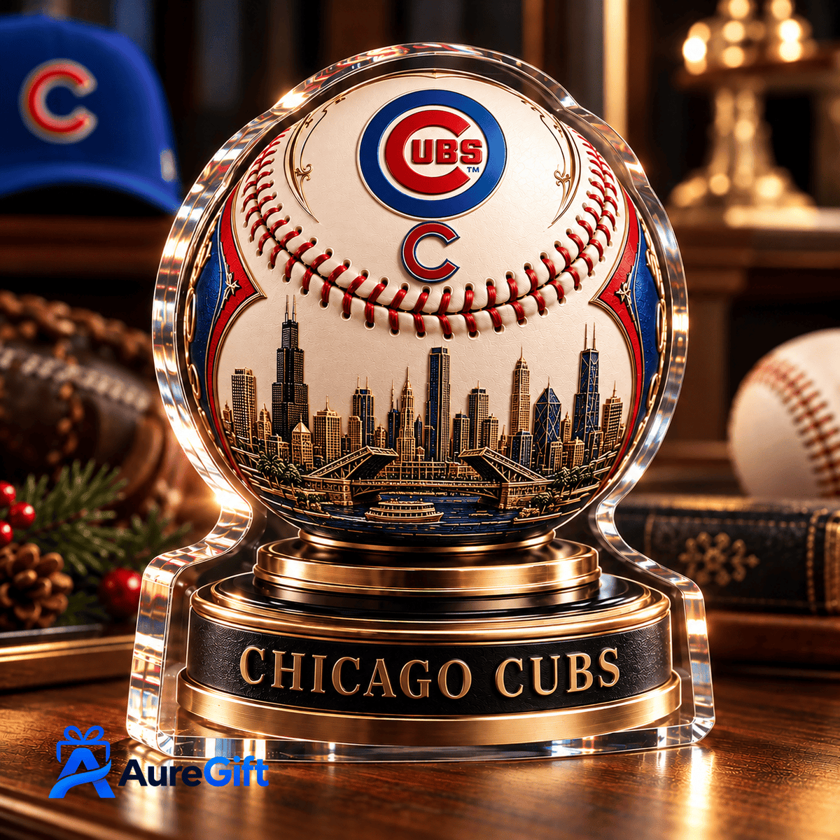 Chicago Cubs MLB Personalized Name Acrylic Block Plaque Gift For Fan - Limited Edition