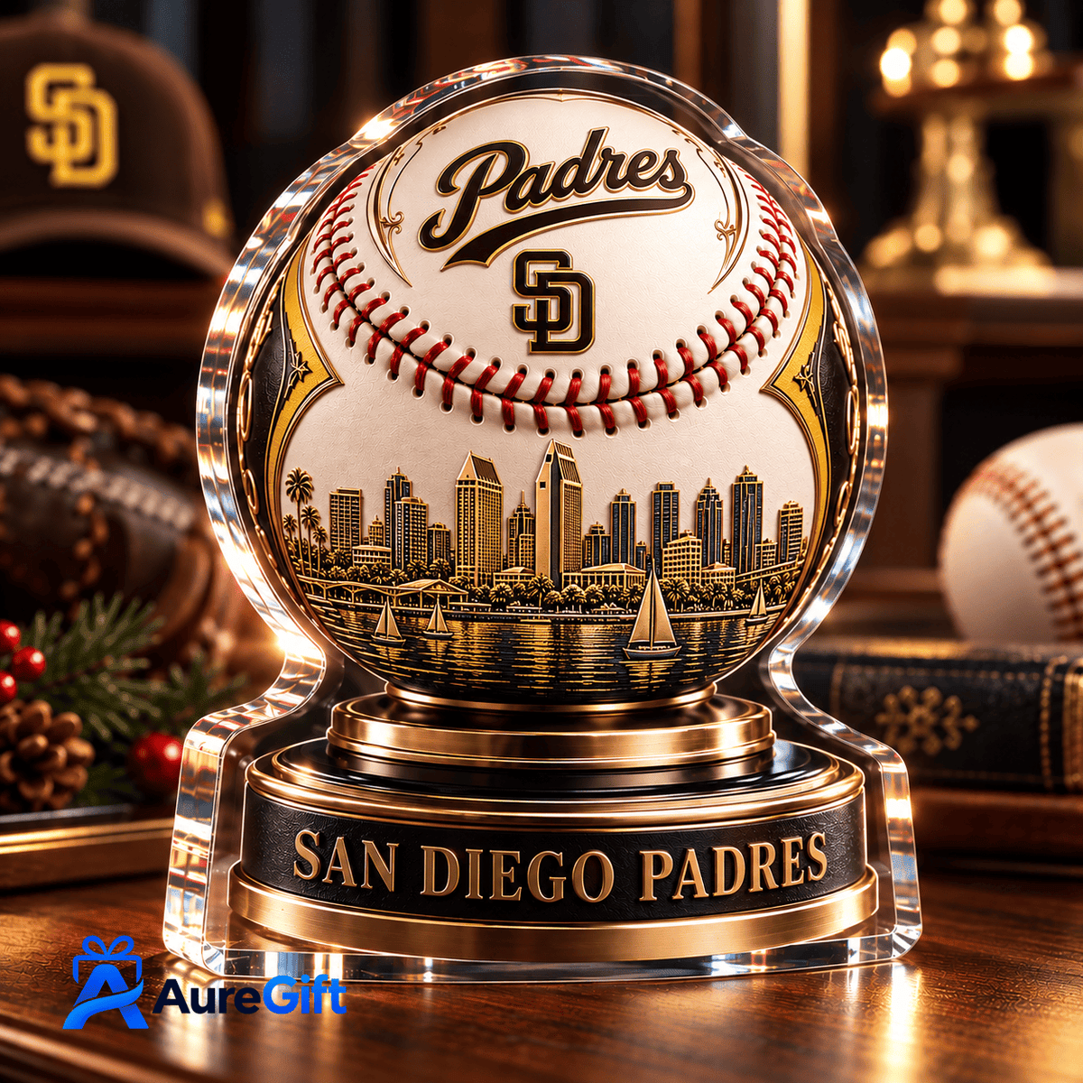 San Diego Padres MLB Personalized Name Acrylic Block Plaque Gift For Fan - Limited Edition