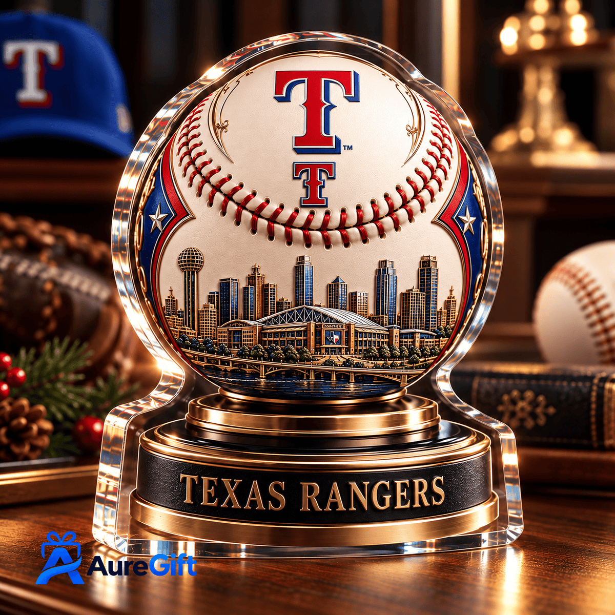 Texas Rangers MLB Personalized Name Acrylic Block Plaque Gift For Fan - Limited Edition