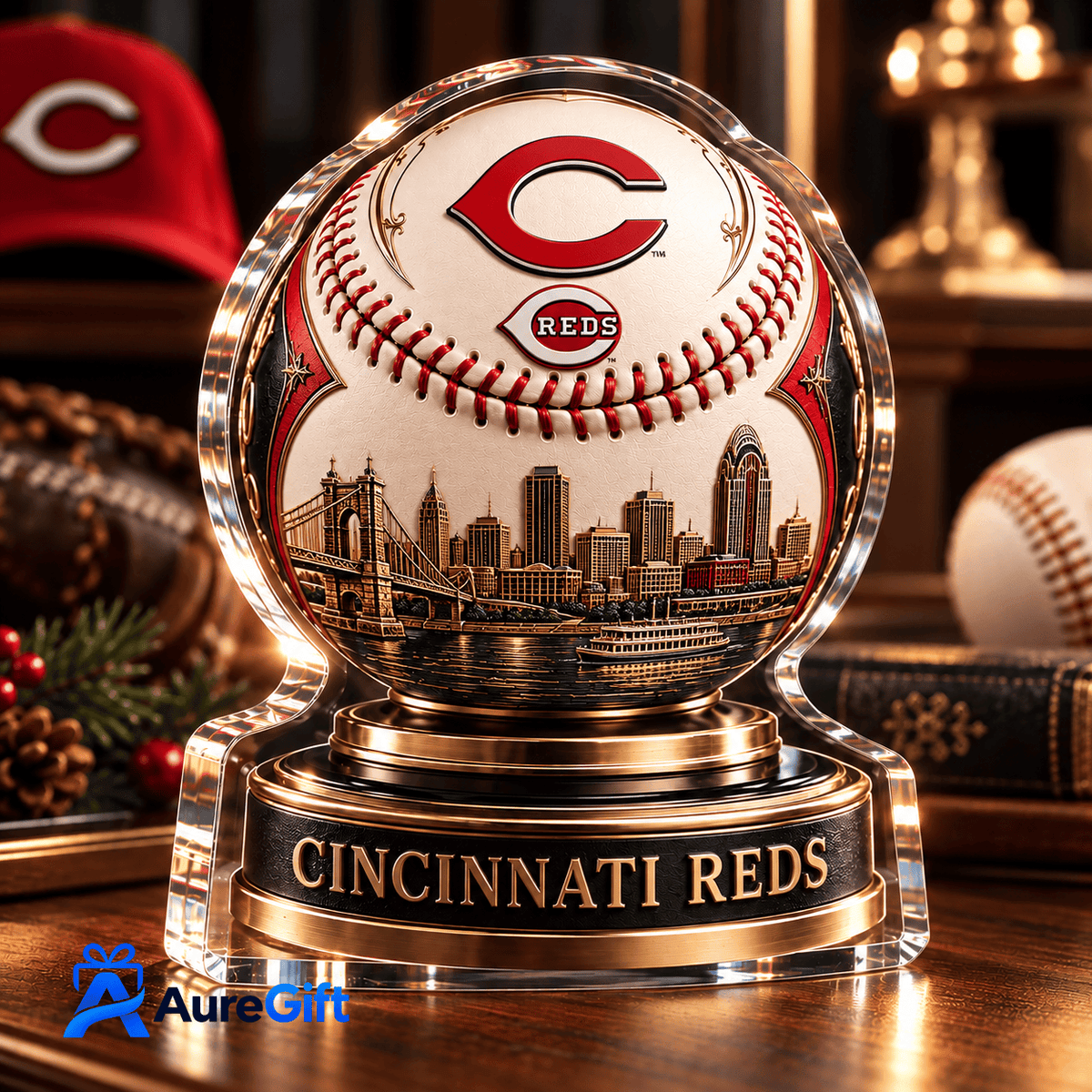 Cincinnati Reds MLB Personalized Name Acrylic Block Plaque Gift For Fan - Limited Edition