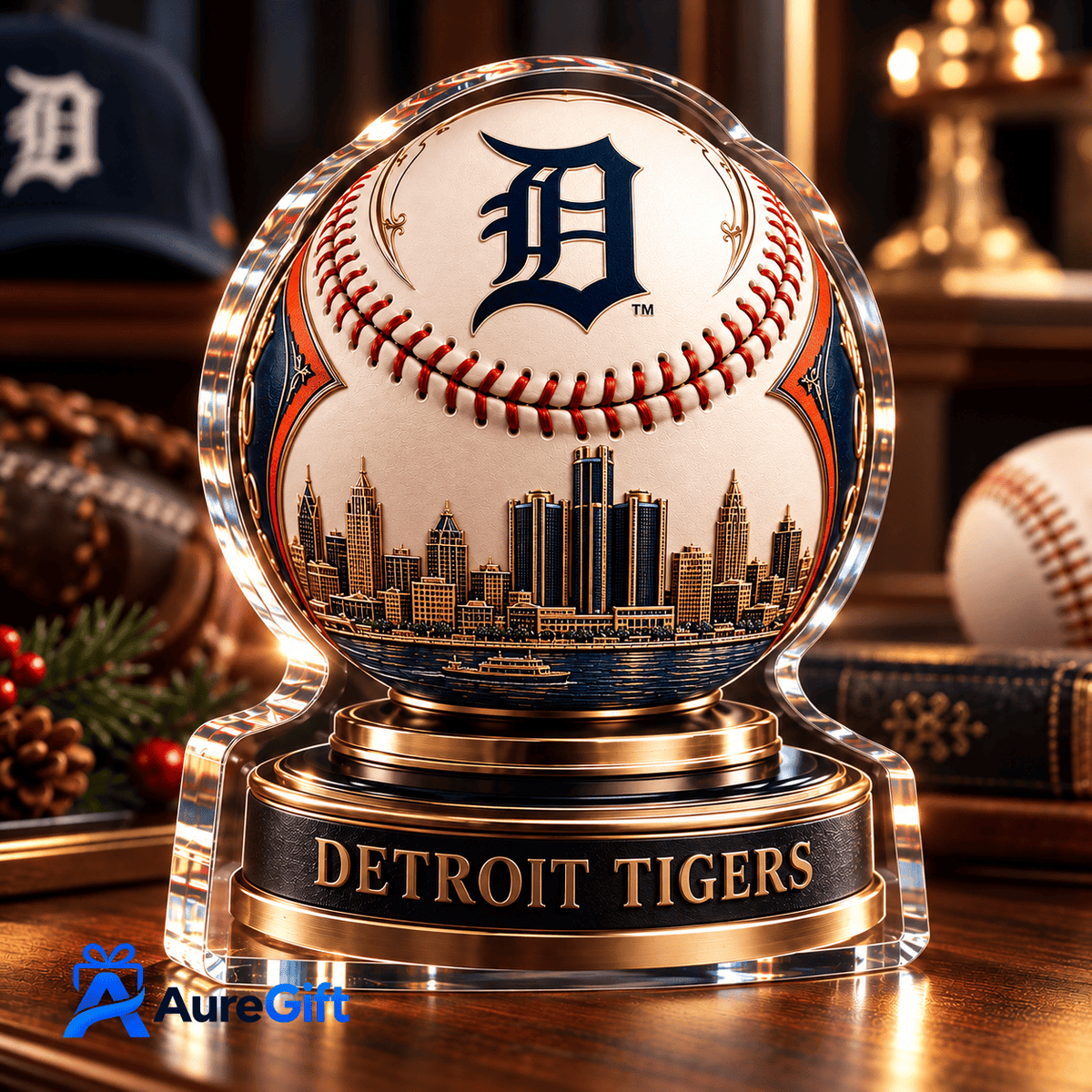 Detroit Tigers MLB Personalized Name Acrylic Block Plaque Gift For Fan - Limited Edition