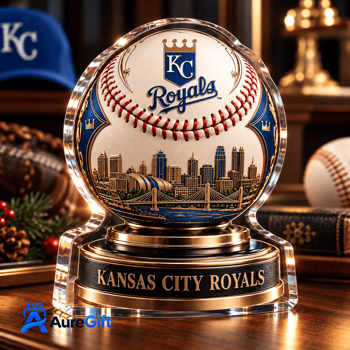 Kansas City Royals MLB Personalized Name Acrylic Block Plaque Gift For Fan - Limited Edition