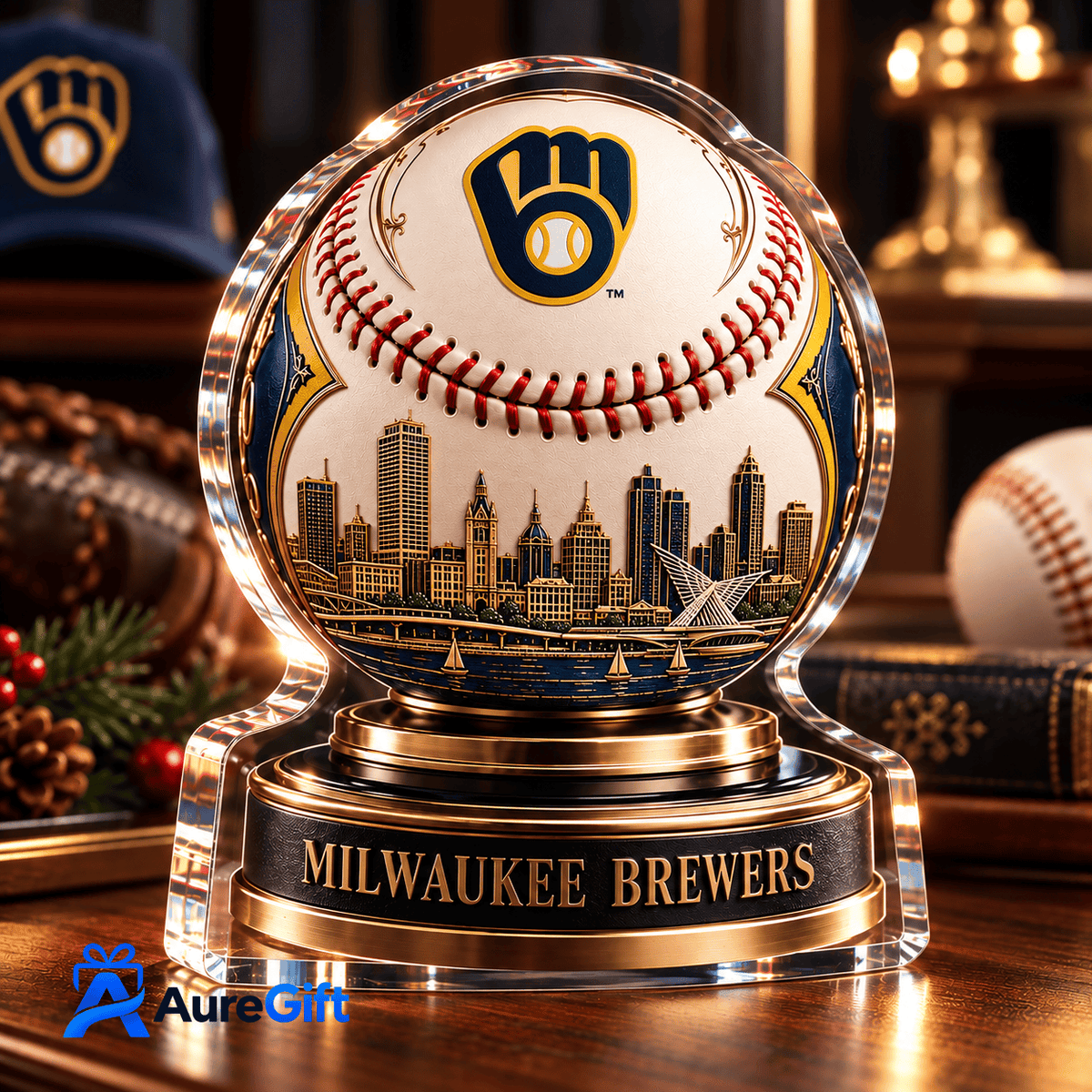 Milwaukee Brewers MLB Personalized Name Acrylic Block Plaque Gift For Fan - Limited Edition