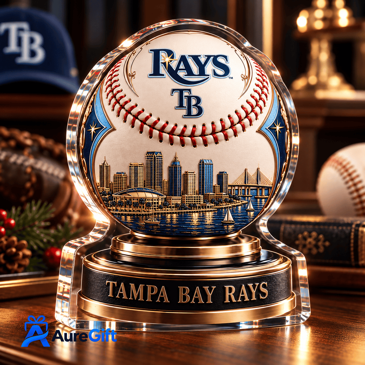 Tampa Bay Rays MLB Personalized Name Acrylic Block Plaque Gift For Fan - Limited Edition