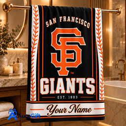 San Francisco Giants MLB Personalized Name Bath Towel Gift For Fan - Limited Edition