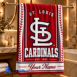 St. Louis Cardinals MLB Personalized Name Bath Towel Gift For Fan - Limited Edition