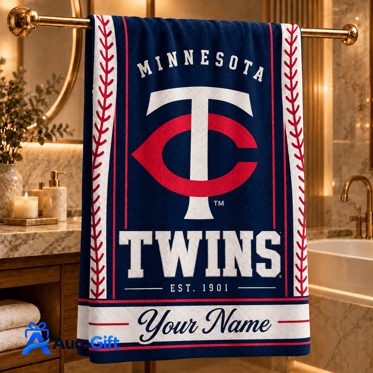 Minnesota Twins MLB Personalized Name Bath Towel Gift For Fan - Limited Edition