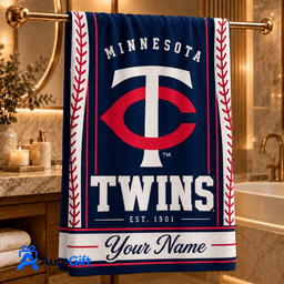 Minnesota Twins MLB Personalized Name Bath Towel Gift For Fan - Limited Edition