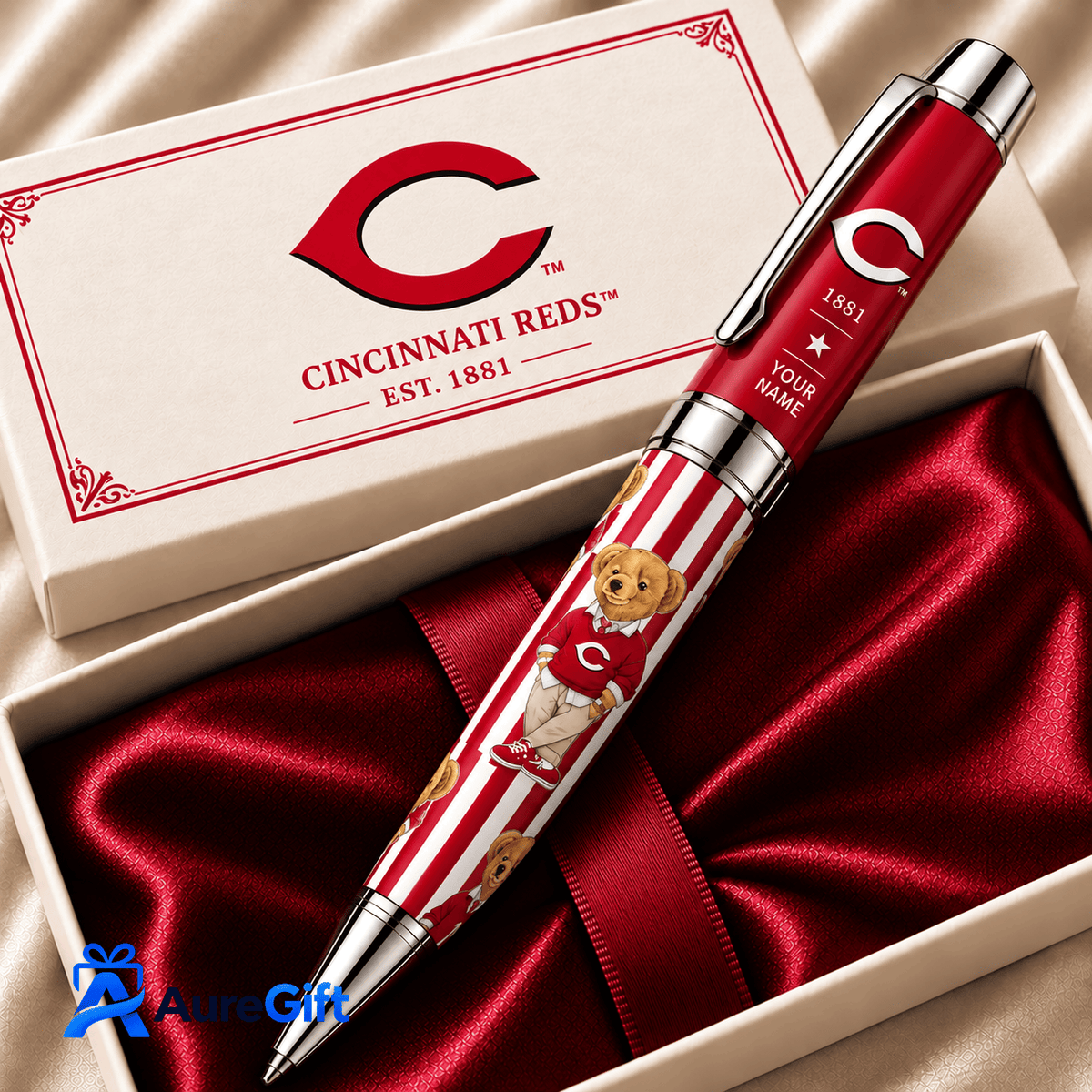 Cincinnati Reds MLB Personalized Name Ballpoint Pen Gift For Fan - Limited Edition