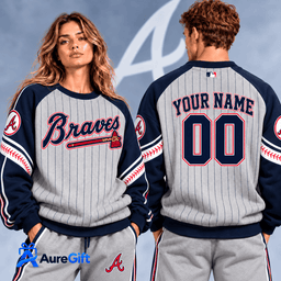 Atlanta Braves MLB Personalized Name Sweatshirt Gift For Fan - Limited Edition