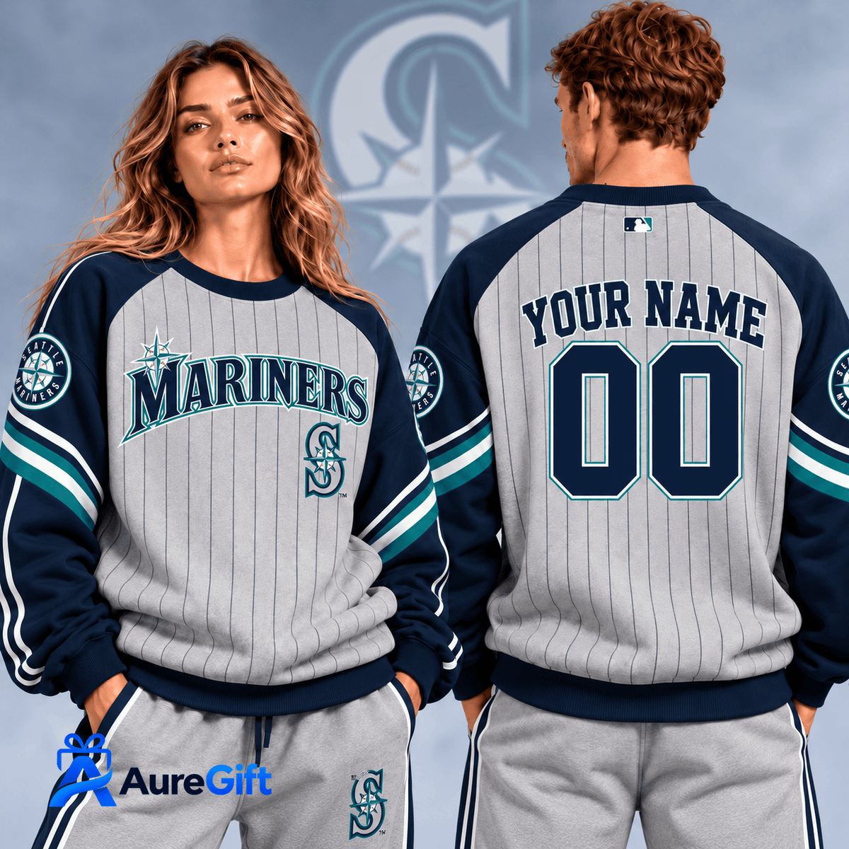 Seattle Mariners MLB Personalized Name Sweatshirt Gift For Fan - Limited Edition