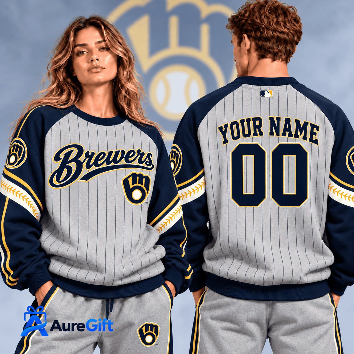 Milwaukee Brewers MLB Personalized Name Sweatshirt Gift For Fan - Limited Edition