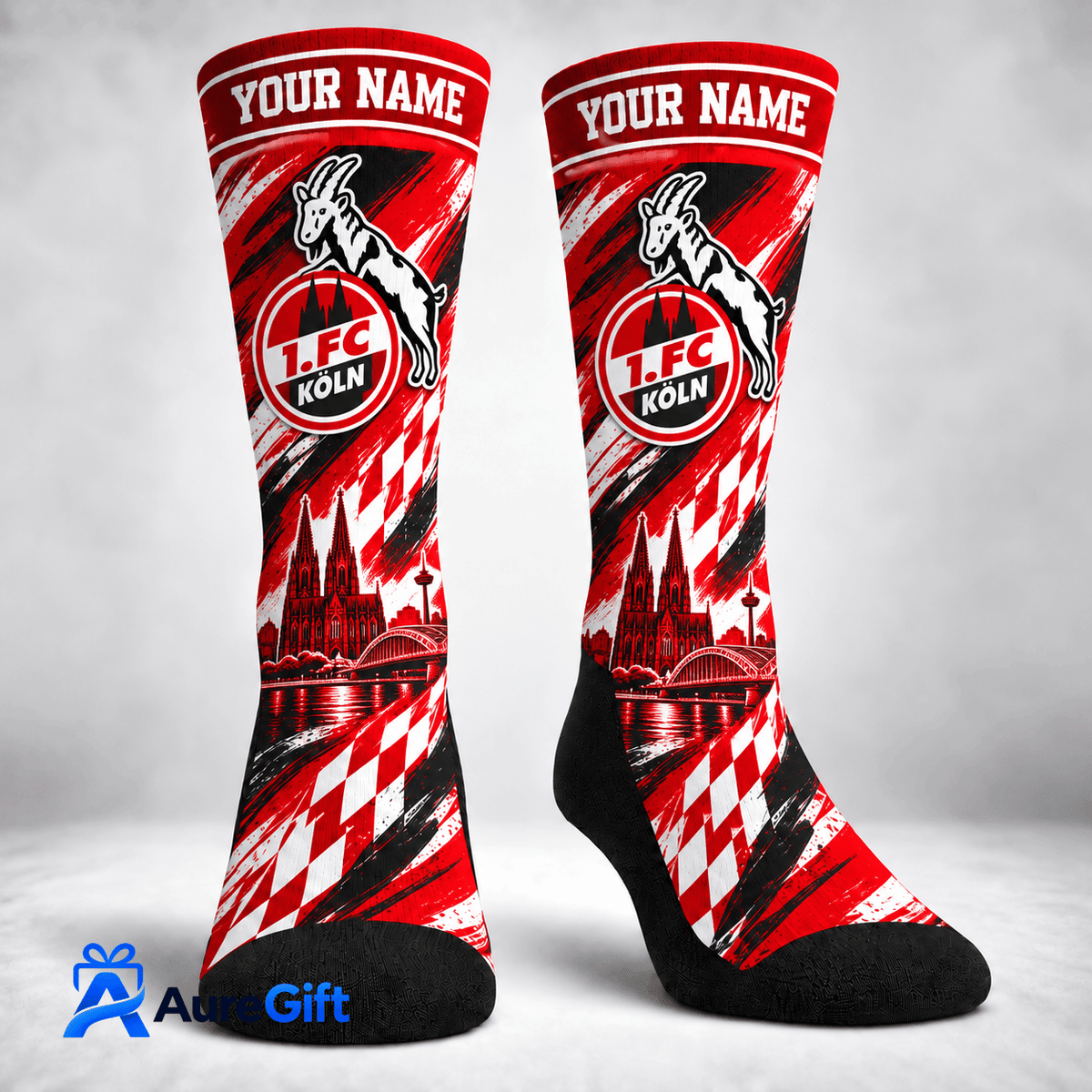 1. FC Köln Bundesliga Matchday Personalized Name Socks For Fan - Limited Edition