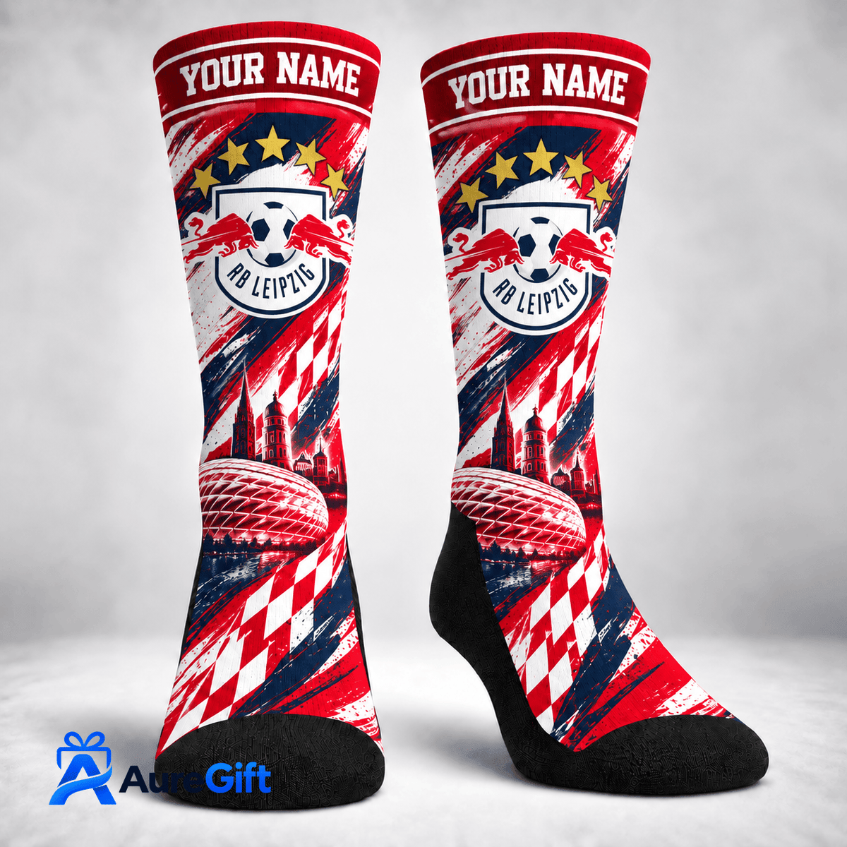 RB Leipzig Bundesliga Matchday Personalized Name Socks For Fan - Limited Edition