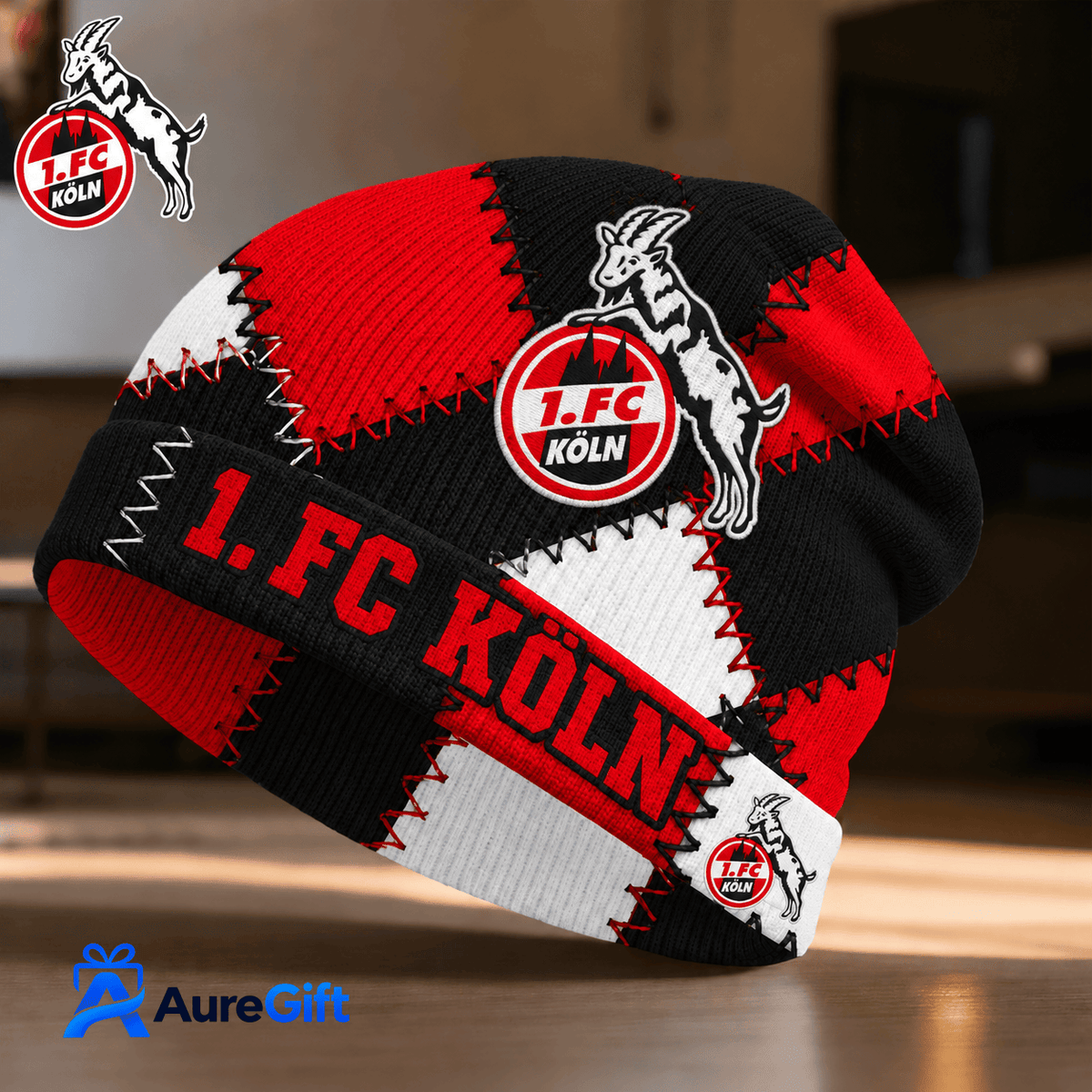 1. FC Köln Bundesliga Matchday Personalized Name Beanie Hat For Fan - Limited Edition
