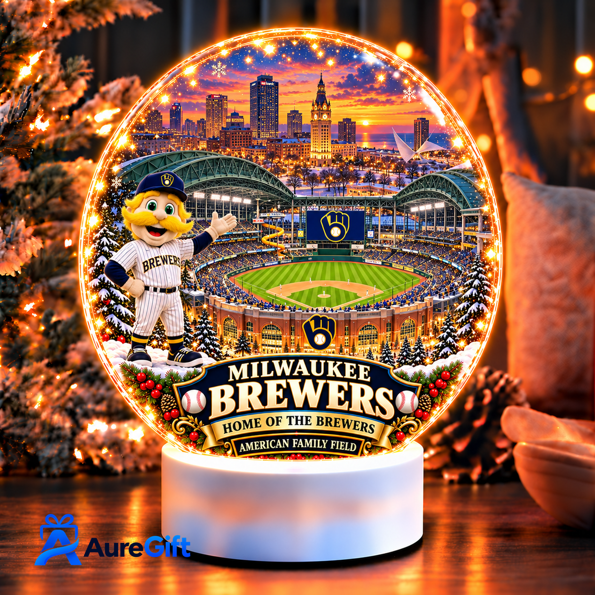 Milwaukee Brewers  MLB Acrylic night light For Fan
