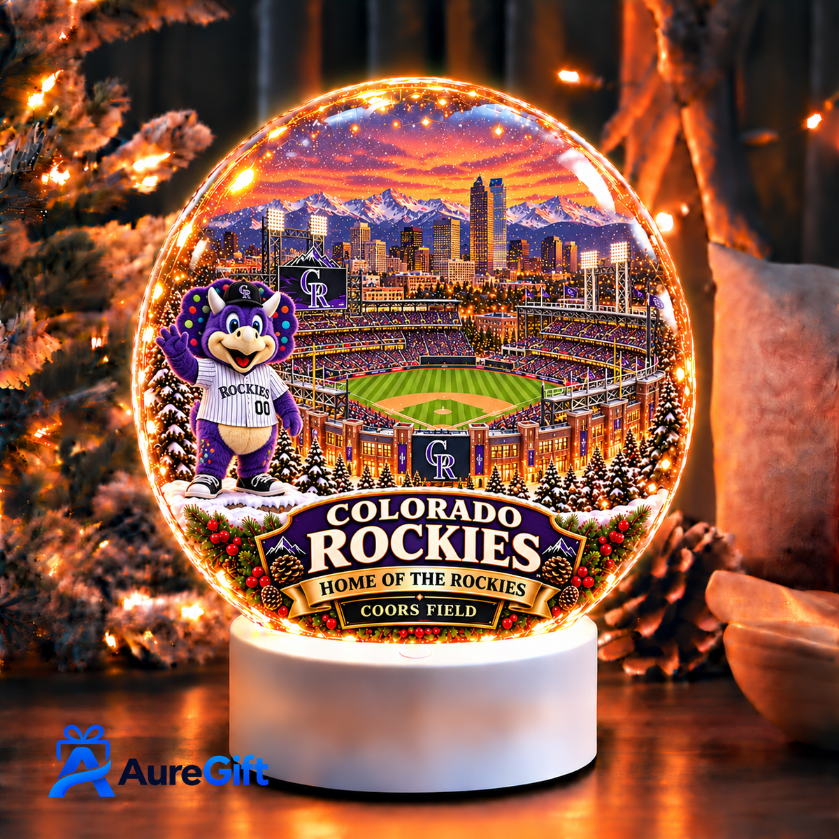 Colorado Rockies  MLB Acrylic night light For Fan