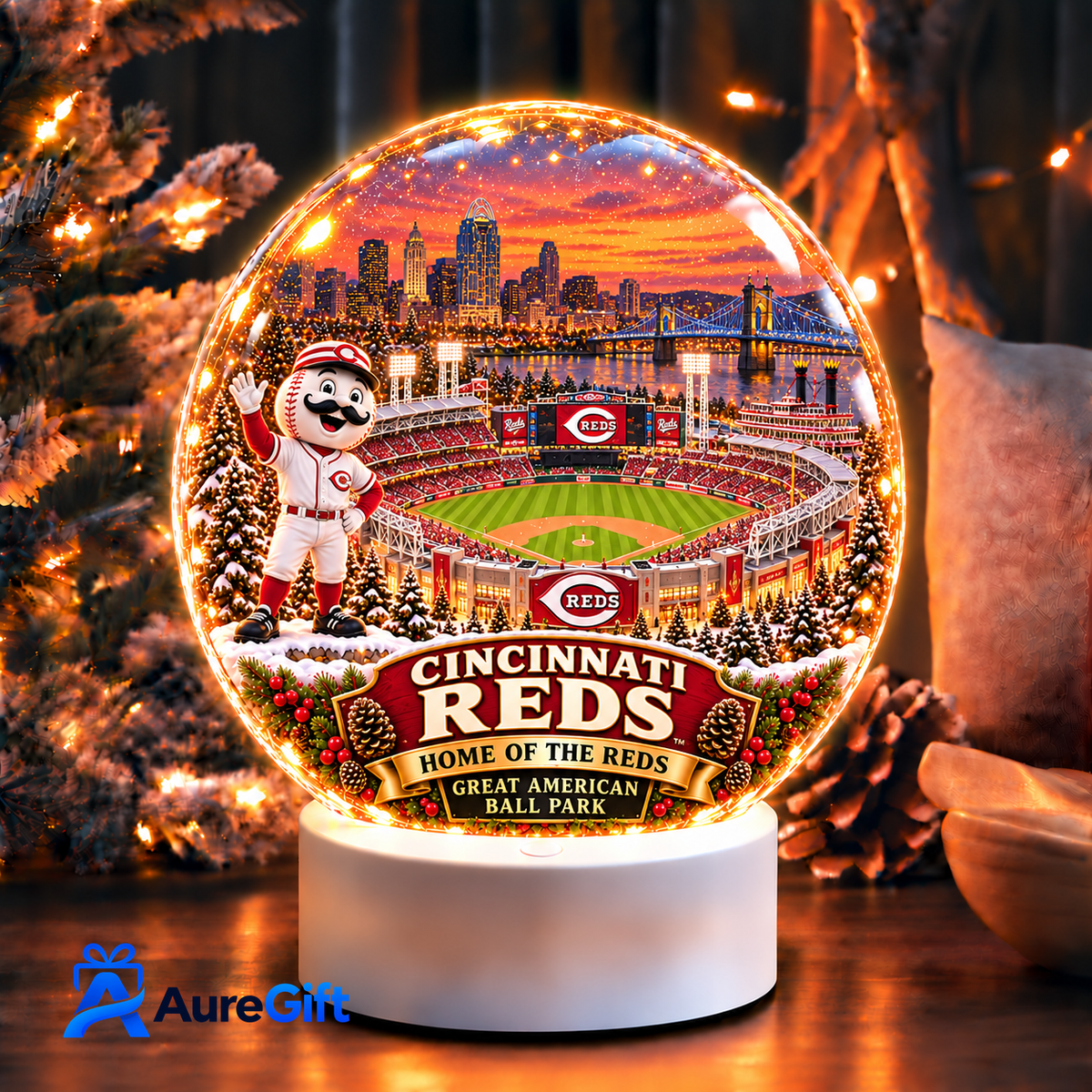 Cincinnati Reds  MLB Acrylic night light For Fan