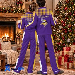 Minnesota Vikings Set Pajamas For Fan Custom Name