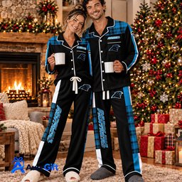 Carolina Panthers Set Pajamas For Fan Custom Name