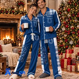 Indianapolis Colts Set Pajamas For Fan Custom Name