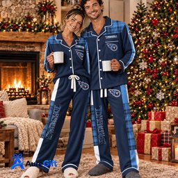 Tennessee Titans Set Pajamas For Fan Custom Name