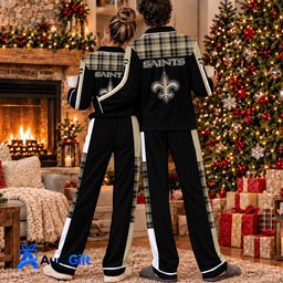 New Orleans Saints Set Pajamas For Fan Custom Name