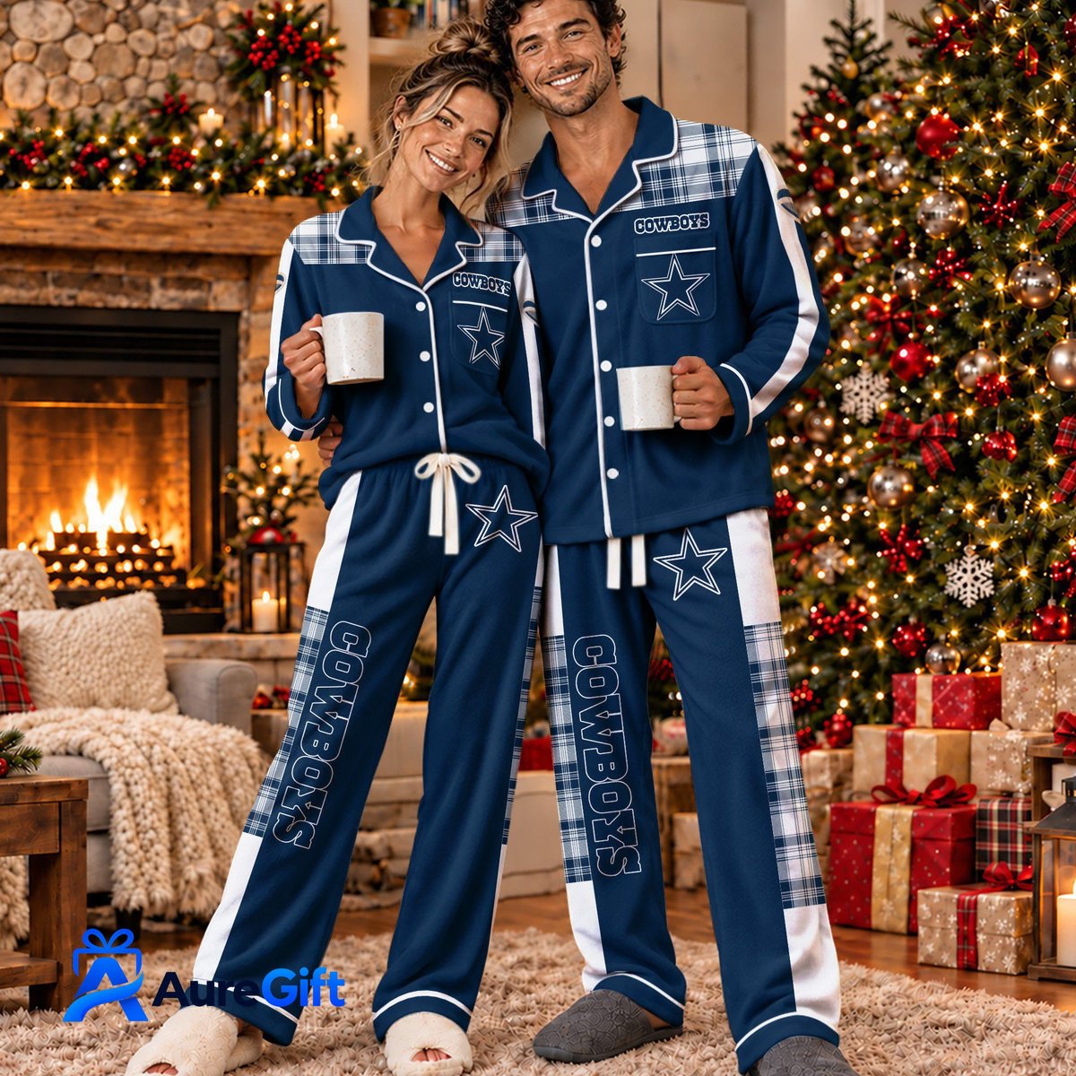 Dallas Cowboys Set Pajamas For Fan Custom Name