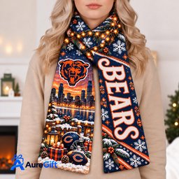 Chicago Bears NFL Scarf Personalized For Fan