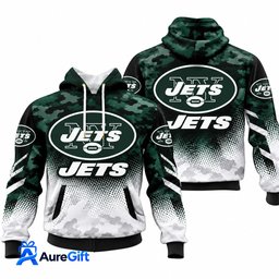 New York Jets NFL Camo Hoodie – Football Pullover Sweatshirt