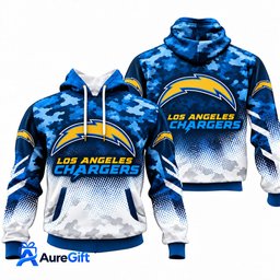 Los Angeles Chargers NFL Camo Hoodie – Football Pullover Sweatshirt
