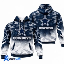 Dallas Cowboys NFL Camo Hoodie – Football Pullover Sweatshirt