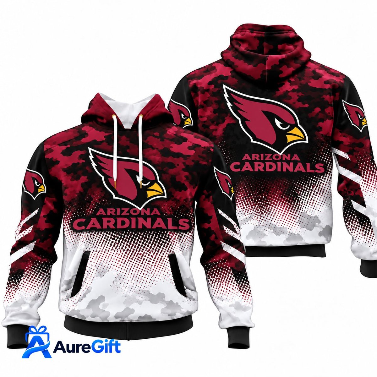 Arizona Cardinals NFL Camo Hoodie – Football Pullover Sweatshirt