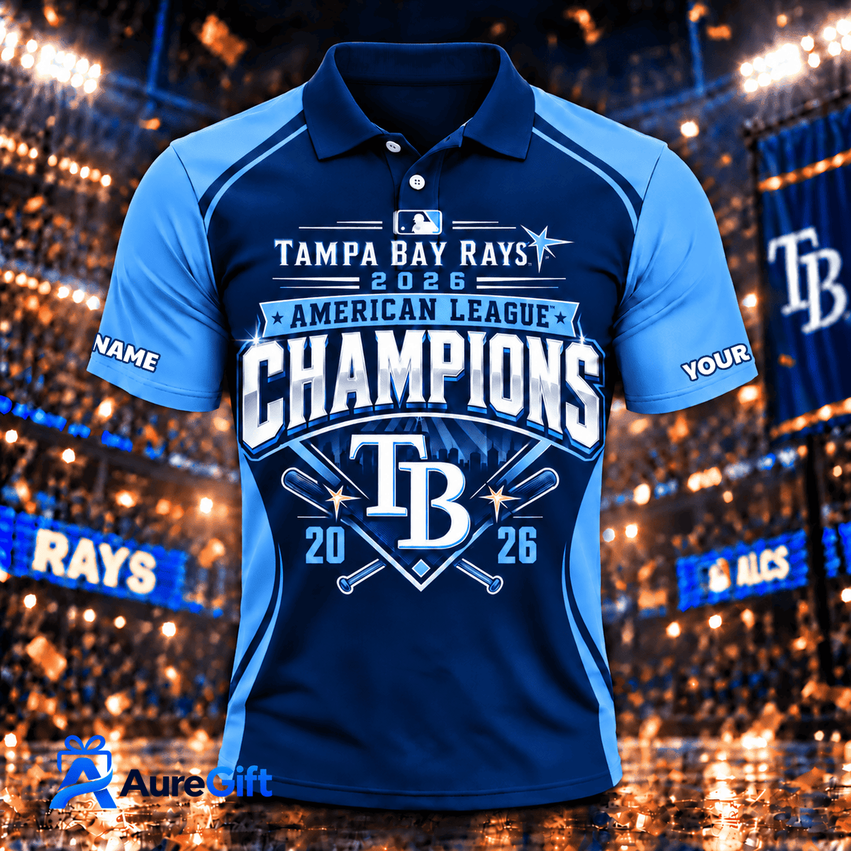 Tampa Bay Rays MLB World Series 2026 Premium Personalized Polo Shirt Gift For Fan
