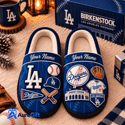 Los Angeles Dodgers MLB Game Day Personalized Name Slipper Gift For Fan - Limited Edition