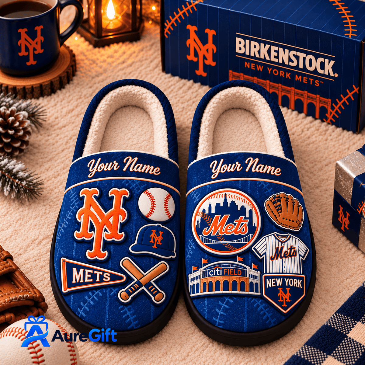 New York Mets MLB Game Day Personalized Name Slipper Gift For Fan - Limited Edition