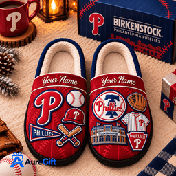 Philadelphia Phillies MLB Game Day Personalized Name Slipper Gift For Fan - Limited Edition