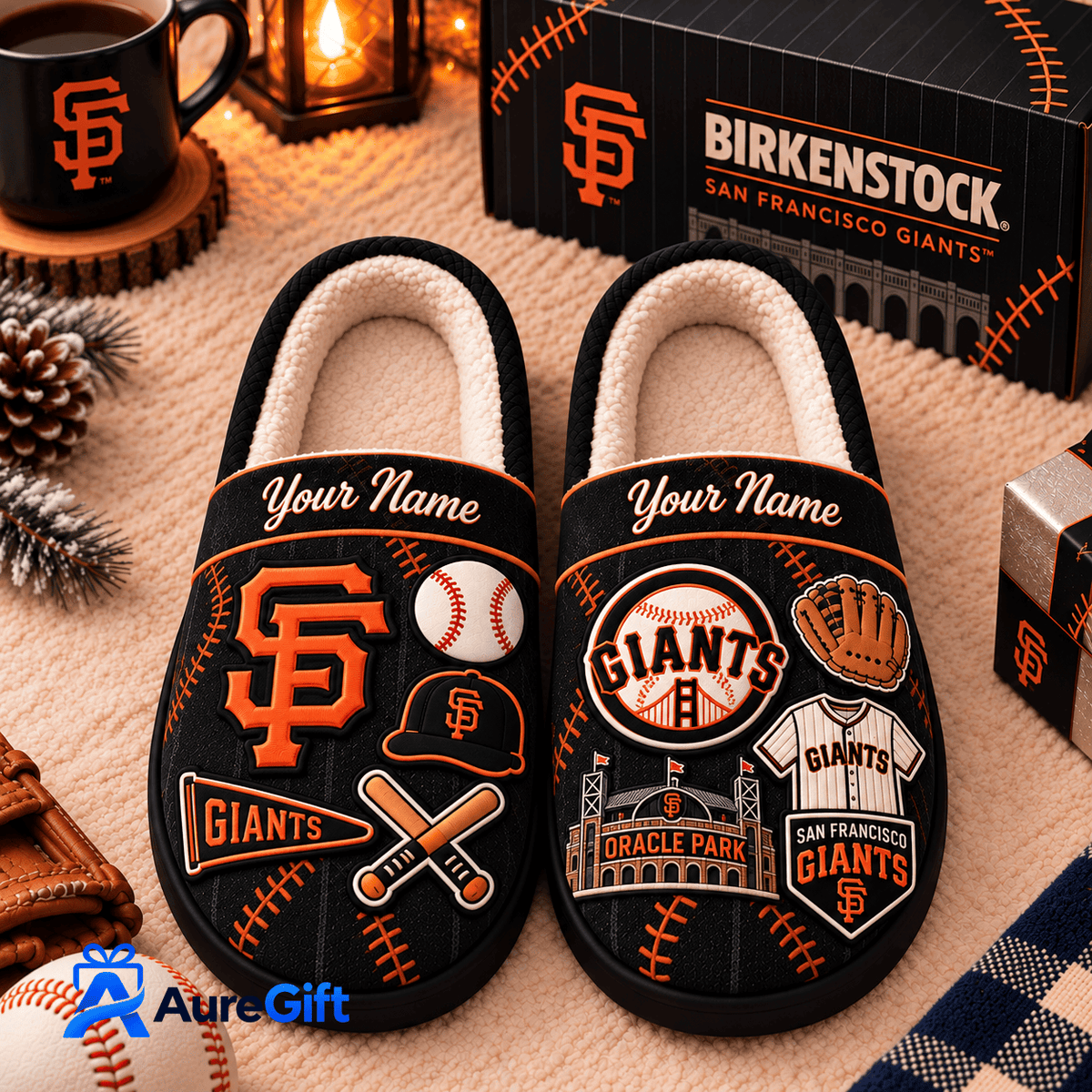 San Francisco Giants MLB Game Day Personalized Name Slipper Gift For Fan - Limited Edition
