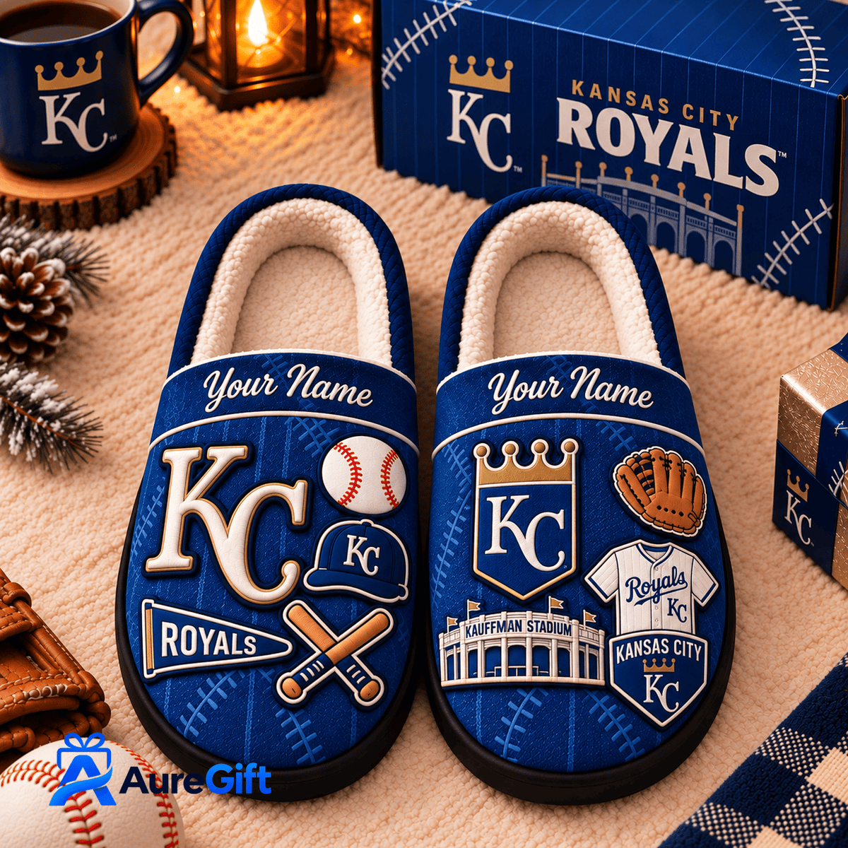 Kansas City Royals MLB Game Day Personalized Name Slipper Gift For Fan - Limited Edition