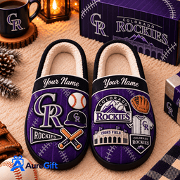 Colorado Rockies MLB Game Day Personalized Name Slipper Gift For Fan - Limited Edition