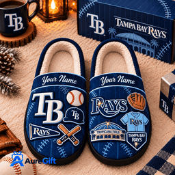 Tampa Bay Rays MLB Game Day Personalized Name Slipper Gift For Fan - Limited Edition