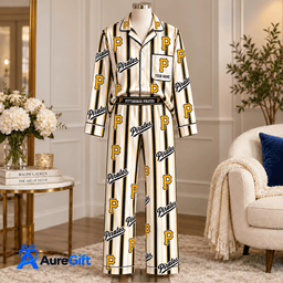 Pittsburgh Pirates MLB Game Day Personalized Name Set Long Pajamas Gift For Fan - Limited Edition