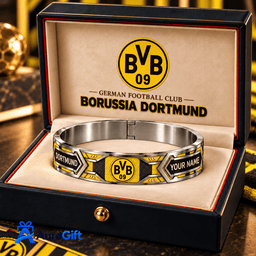 Borussia Dortmund Bundesliga Matchday Personalized Name Premier 3D Bracelet For Fan - Limited Edition
