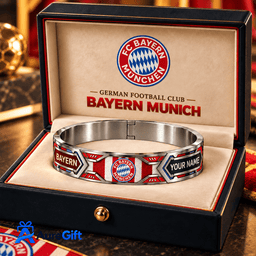 Bayern Munich Bundesliga Matchday Personalized Name Premier 3D Bracelet For Fan - Limited Edition