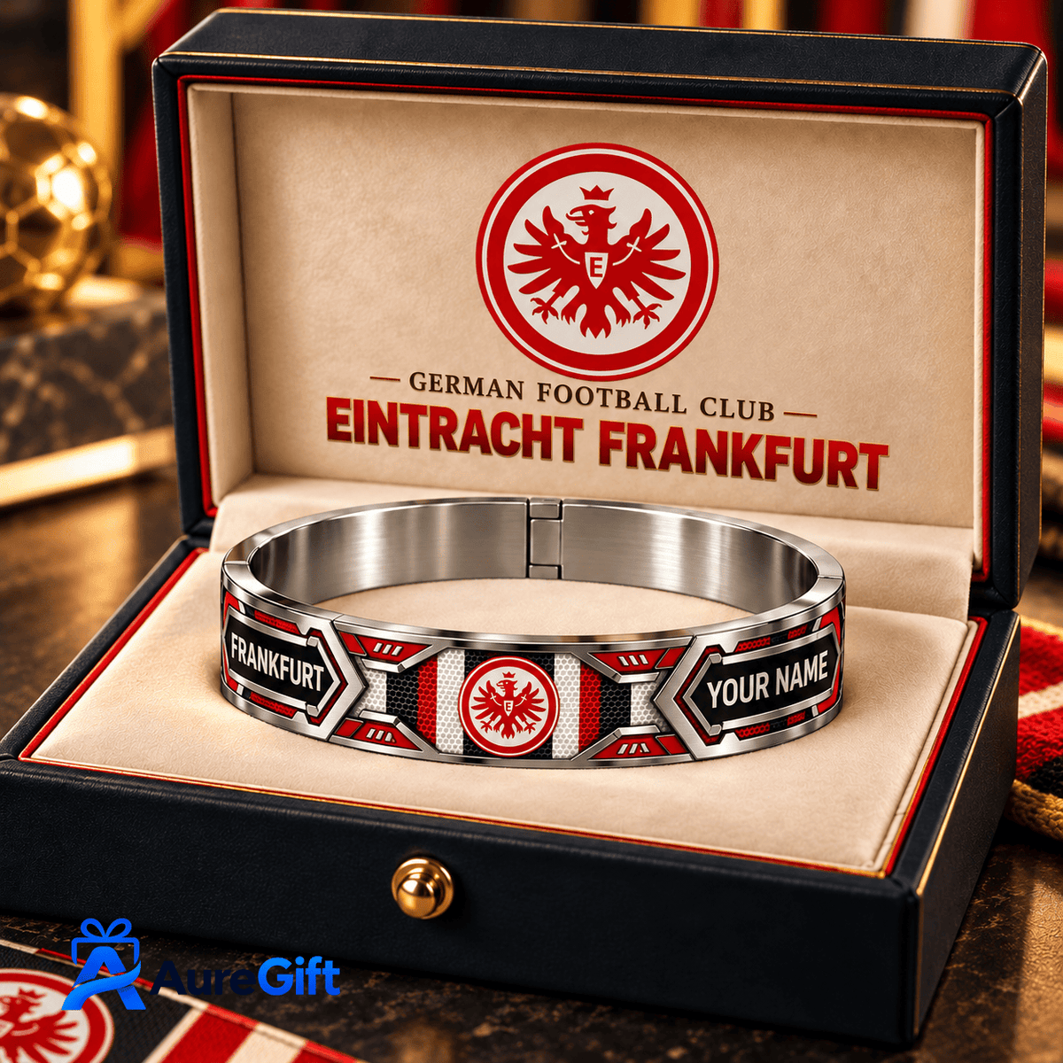 Eintracht Frankfurt Bundesliga Matchday Personalized Name Premier 3D Bracelet For Fan - Limited Edition
