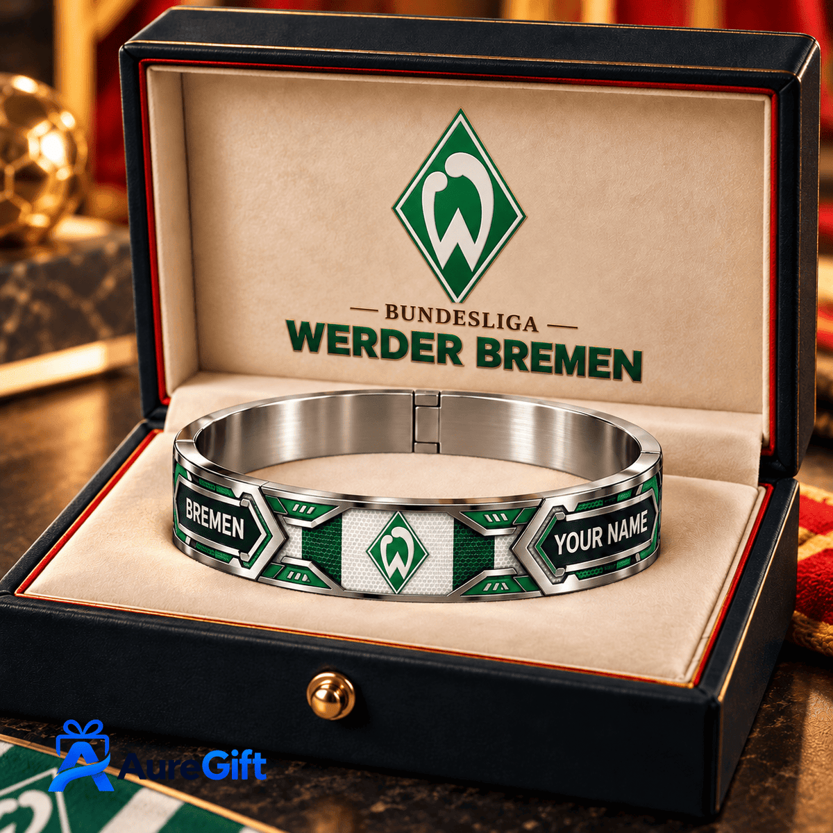 Werder Bremen Bundesliga Matchday Personalized Name Premier 3D Bracelet For Fan - Limited Edition