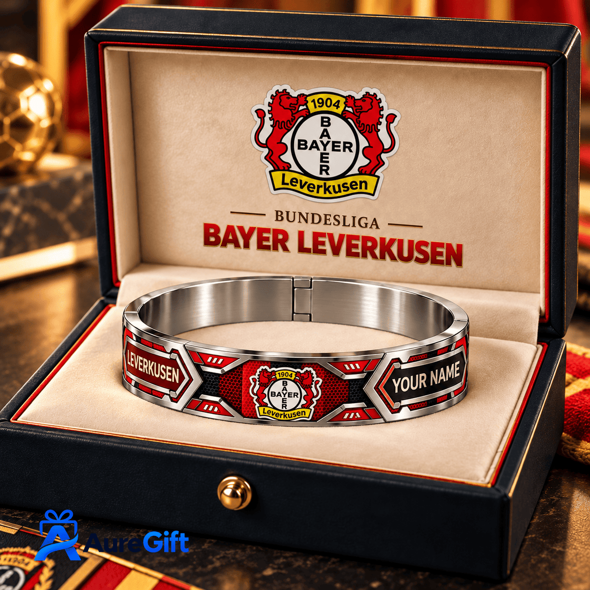 Bayer Leverkusen Bundesliga Matchday Personalized Name Premier 3D Bracelet For Fan - Limited Edition