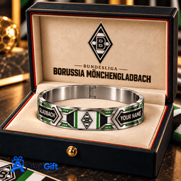 Borussia Mönchengladbach Bundesliga Matchday Personalized Name Premier 3D Bracelet For Fan - Limited Edition